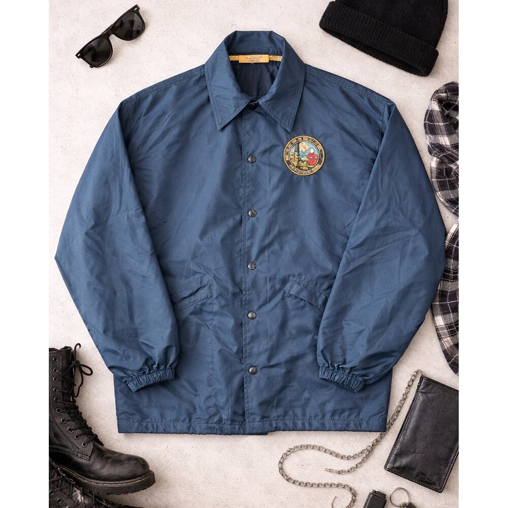 King Louie Vintage Medium Windbreaker Oil Chemical Atomic Plant Jacket Worker